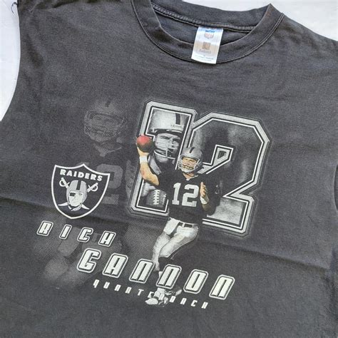 Oakland Raiders Rich Gannon Cut Off T... - Depop