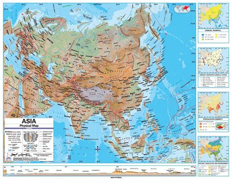 South Asia Physical Map Rivers