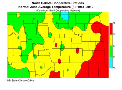 Average Temperature | North Dakota State Climate Office | NDSU