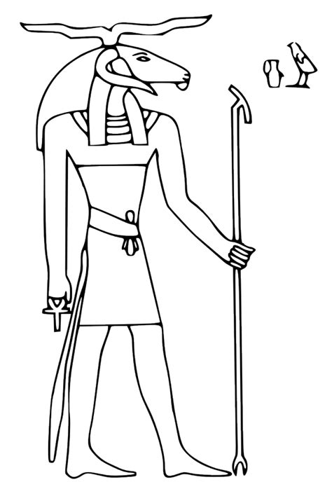 Egyptian Gods Coloring Pages at GetColorings.com | Free printable colorings pages to print and color