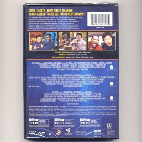 Rush Hour 1-3 1 2 3 Collection PG-13 action comedy movies, new DVD Jackie Chan, 794043147944 | eBay