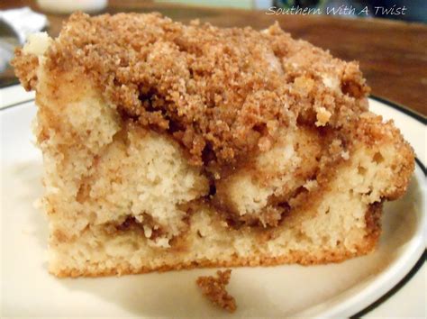 Southern With A Twist: Cinnamon Streusel Coffee Cake