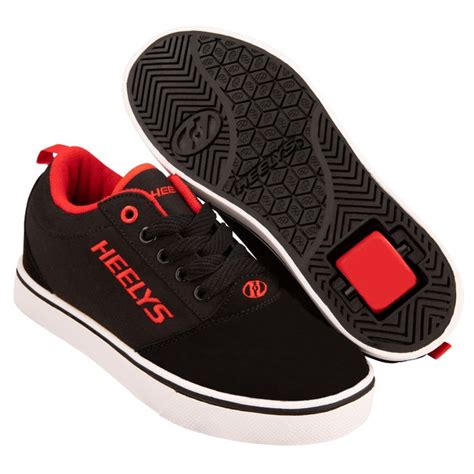 Scarpe con Rotelle Adulti | Heelys Pro 20 Nero/Rosso/Nabuk