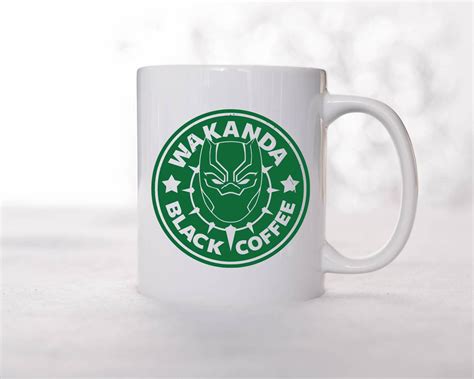 Wakanda Black Coffee Mug - Starbucks Mugs - Nowstalgia
