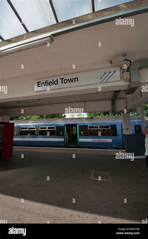 Enfield town railway station Stock Photo - Alamy