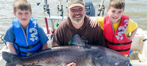 100-pound catfish caught by 8-year-old angler at Kerr Lake