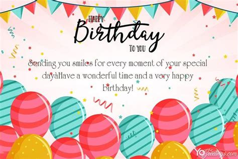 Happy Birthday Wishes Card For Friends Free Download