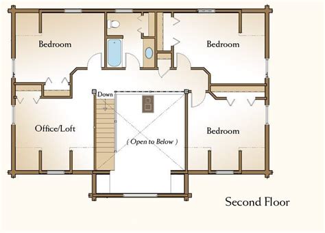 New 2 Bedroom Log Cabin Floor Plans - New Home Plans Design