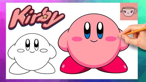 How To Draw Kirby | Cute Easy Step By Step Drawing Tutorial - YouTube