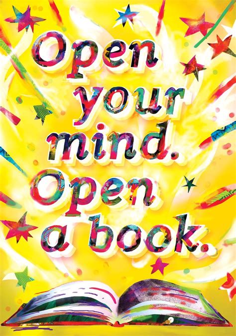 Open Your Mind. Open a Book. #poster #classroomdecor #reading #book #inspiration | Inspirational ...