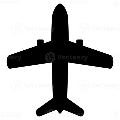 Black airplane icon 13391026 PNG