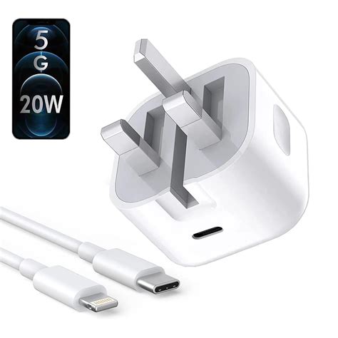 Iphone Usb-C Pd 20w Power Adapter Charger 3 Pin Uk Pin) With cable - Buy Karlo