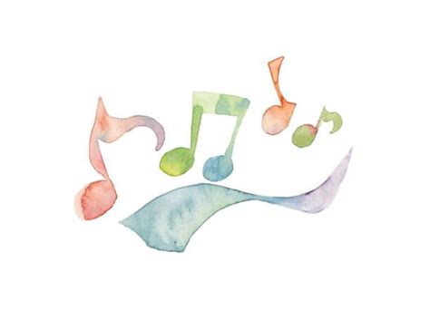 1,200+ Watercolor Music Notes Stock Illustrations, Royalty-Free Vector ...