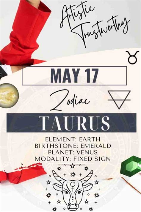 May 17 Zodiac (Taurus) Birthday: Personality, Birthstone, Compatibility ...