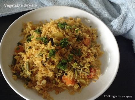 Cooking With Swapna: Vegetable Biryani using coconut milk