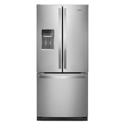 Whirlpool 20 cu. ft. French Door Refrigerator in Fingerprint Resistant ...