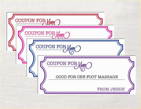 Free Coupon Template Word Of 5 Free Coupon Template Word ...