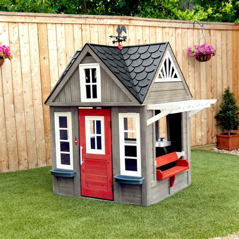 KidKraft Stonewood Outdoor Playhouse