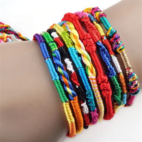 36PCS/Lot Wholesale Weave Thread Rope String Friendship Bracelets ...