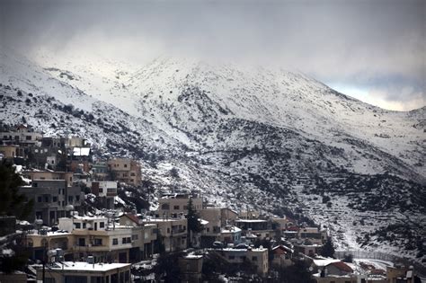 Snow hits summit of Mount Hermon in Golan | The Times of Israel