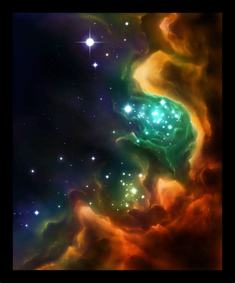 RAINBOW NEBULA by Ov3RMinD.deviantart.com on @deviantART | Nebula, Space artwork, Space art