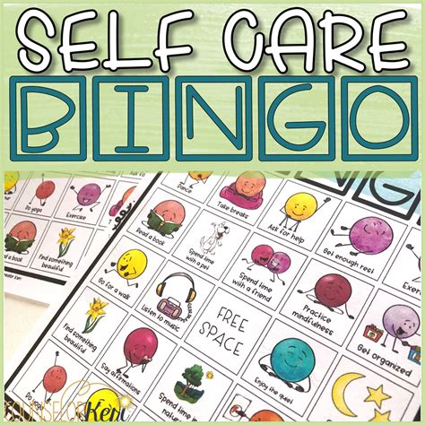 Self Care Game: Bingo Counseling Game to Practice Self Care Activities ...