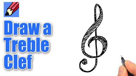 How to draw a Treble Clef Real Easy - YouTube