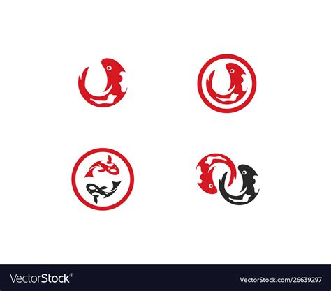 Koi fish logo Royalty Free Vector Image - VectorStock