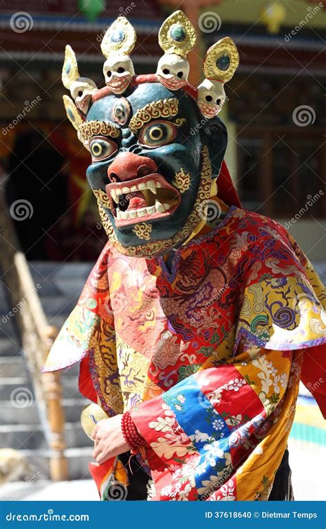 Ladakh Festival 2013, Mask Dancer with Traditional Dress Editorial Image - Image of adventure ...