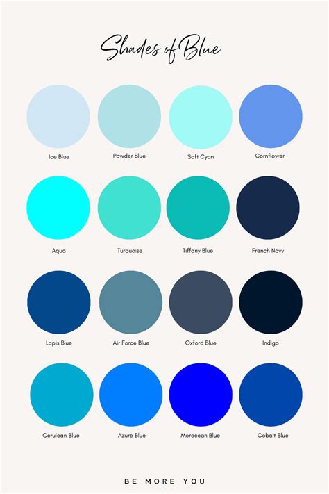 176 Colour Names & Shades | Ultimate Brand Colour Bible - Be More You Branding and Marketing