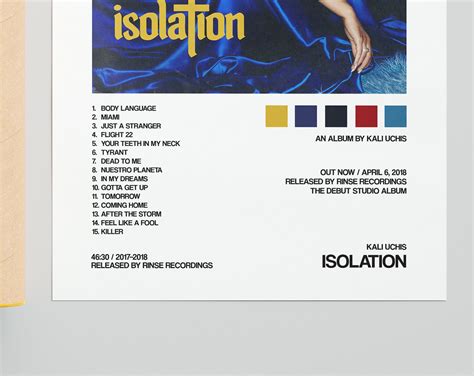 Kali Uchis poster Kali Uchis Isolation Album Cover | Etsy