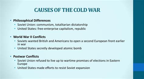 PPT - CAUSES OF THE COLD WAR PowerPoint Presentation, free download - ID:2199492