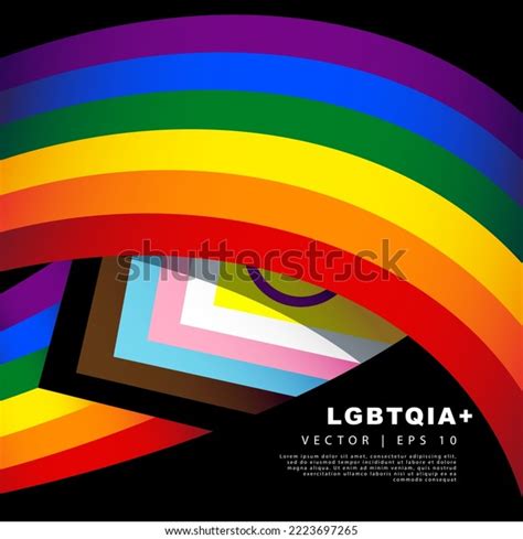 Lgbtqia Symbols Rainbow Flag International Symbol Stock Vector (Royalty Free) 2223697265 ...