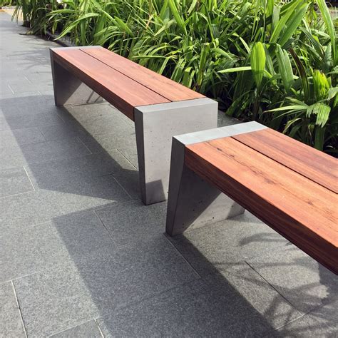 Fiksu Concrete Bench Seat - Concrete and Ironbark (3 Seat) | Concrete ...