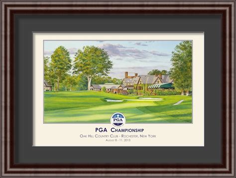 Oak Hill Country Club Golf Art By Steve Lotus