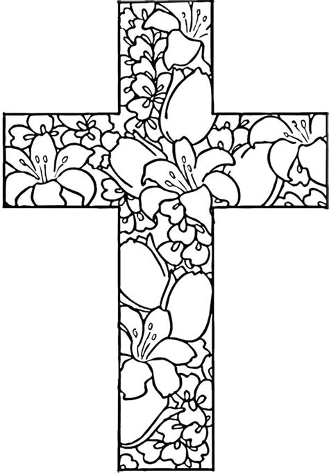 Cross Adult Coloring Pages at GetColorings.com | Free printable ...