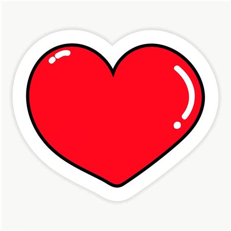 Shiny red heart-shaped transparent png | premium image by rawpixel.com ...