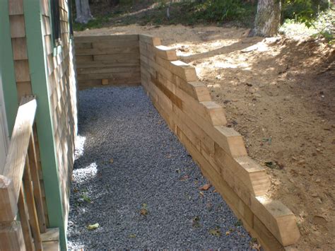 installing landscape timbers retaining wall - 28 images - retaining ...