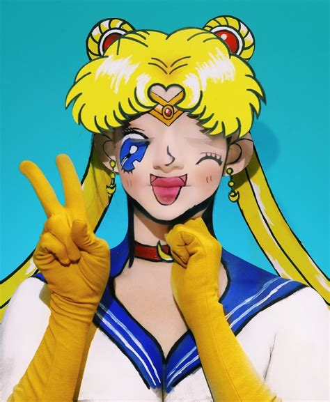 Maquiagem artística inspirada na personagem Sailor moon Sailor Moon ...