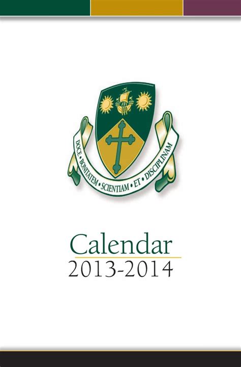 St. Thomas Academic Calendar 2013-2014 by St. Thomas University - Issuu