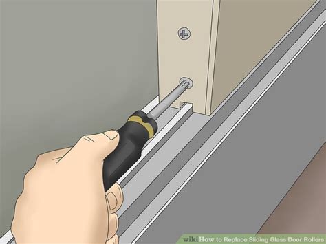 3 Ways to Replace Sliding Glass Door Rollers - wikiHow