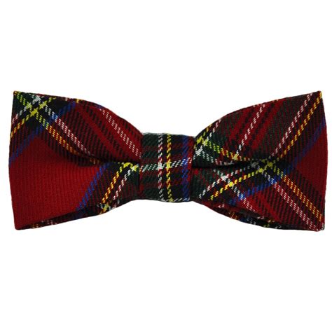 Red Tartan Patterned Cotton Bow Tie from Ties Planet UK