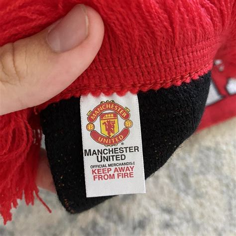 Man United Scarf Official Merchandise Cool Color... - Depop