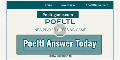 Poeltl Game Answer | How to find out, Game guide, Answers