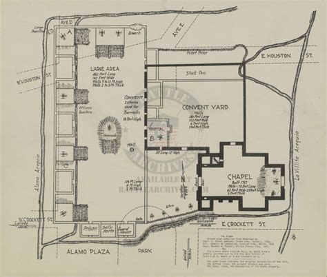 Alamo Layout and Points of Interest – Battle Archives