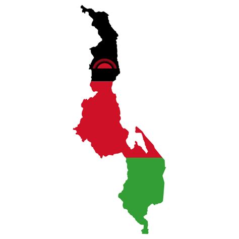 Malawi Flag Map | Free SVG