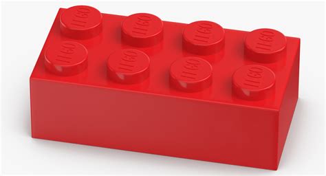 Lego brick 2x4 bright 3D - TurboSquid 1409501