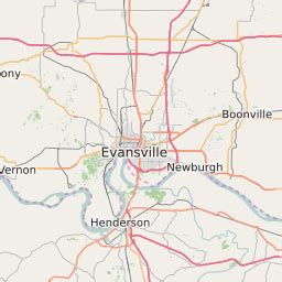 Evansville Zip Code Map | Vintage Map