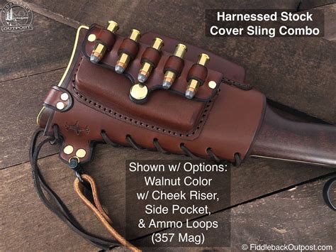 RLO Custom Leather - No Drill - Harnessed Stock Cover Rifle Sling - Co ...