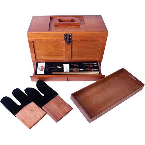 Gunmaster Wooden Toolbox with Universal Gun Cleaning Kit - Walmart.com